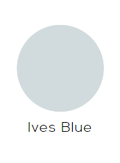 Pastel Kitchens Ives Blue: light blue circular swatch