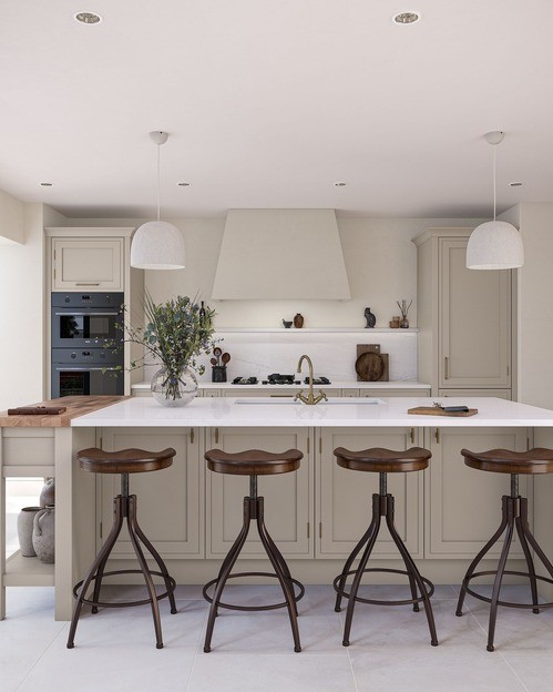 mornington vale shaker kitchen in stone