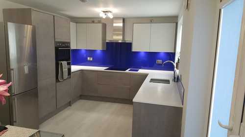 Image of a modern concrete kitchen designed by The Pentland Kitchen Company.