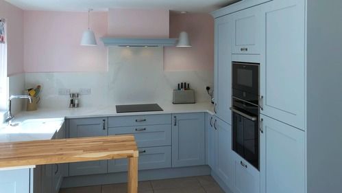blue traditional kitchen 