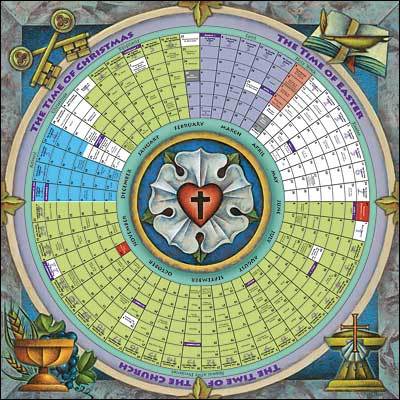 Church Year Calendar - Source: CPH