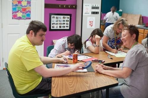 Special needs life group meeting at First Baptist Church of Sevierville