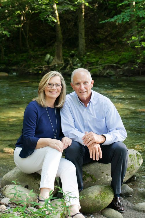 Finance Director Susan Roberts and husband