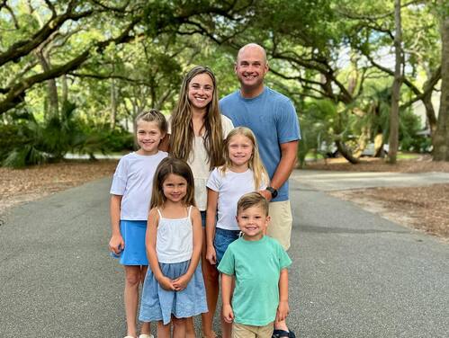 The Bridge Worship and Communications Director Nick Miller and family