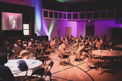 Group of Kids at a Wednesday night meeting