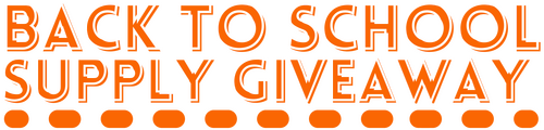 Back to School Supply Giveaway