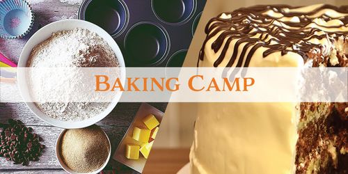 baking equipment and a cake