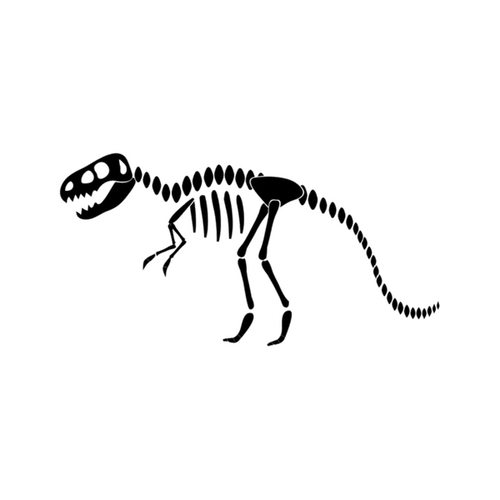 T-rex skeleton icon