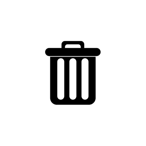 Trash can icon