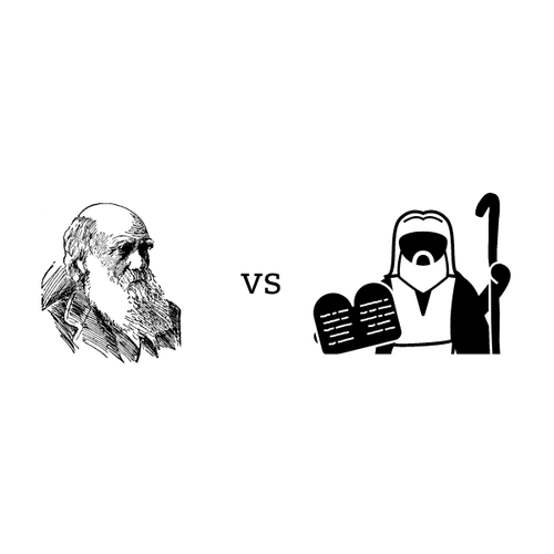 Darwin vs Moses icon