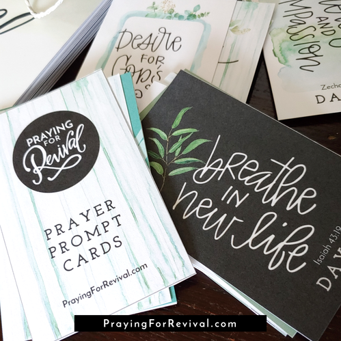 Praying For Revival Prayer Prompt Cards