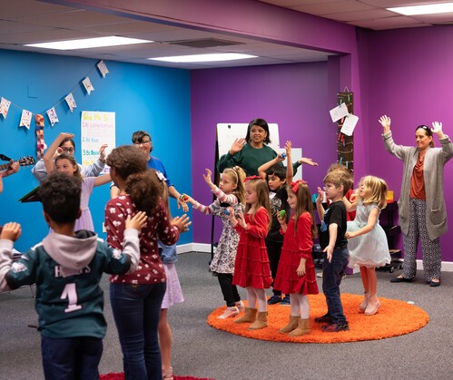 Kids worshipping at Liberty Church in Havelock North Carolina