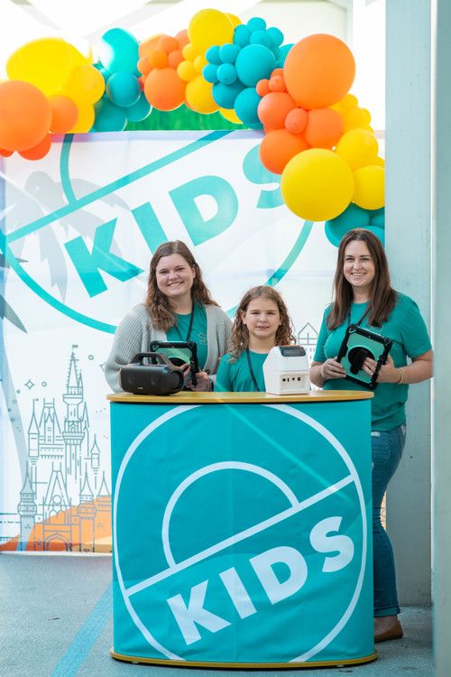 kids check in smiling