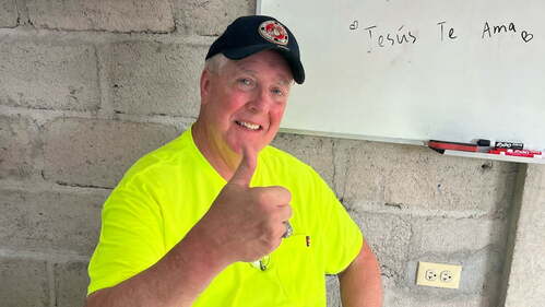 Jerry Johnson on the Honduras Mission Trip