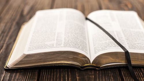 An image of a bible, portraying our small group meetings where we study Scripture. 