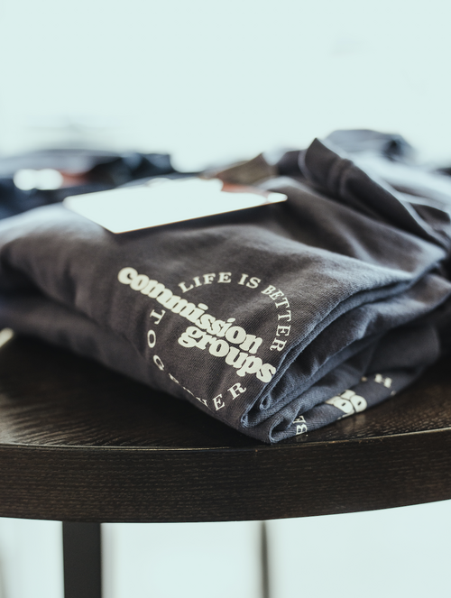 Commission Church t-shirts representing Non-Denominational Churches in Plano and Dallas TX