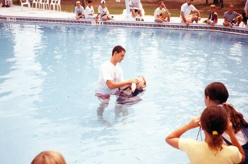 Baptism at Camp.