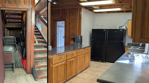 Chair Closet & Kitchen.