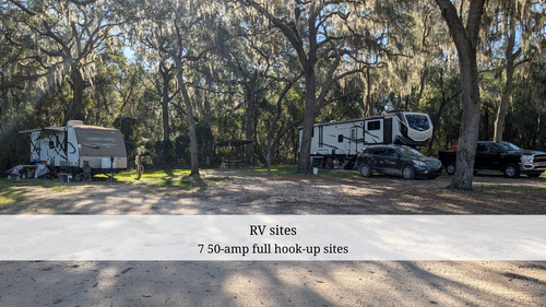 RV sites with full hook-up.
