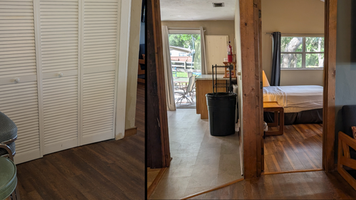 Closet & Kitchen patio.