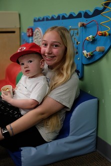 0-3 year olds love the ocean, jungle, and mountain room at New Life church Oak Grove