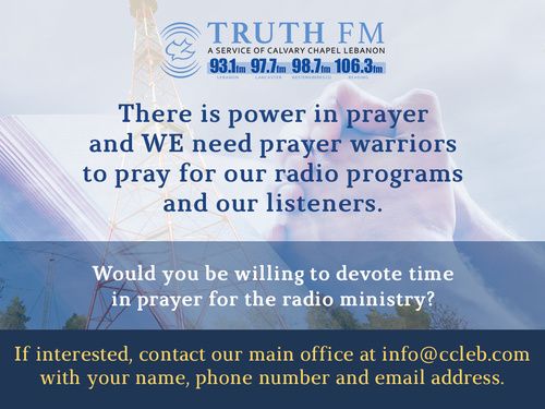 TruthFM There is power in Prayer Banner