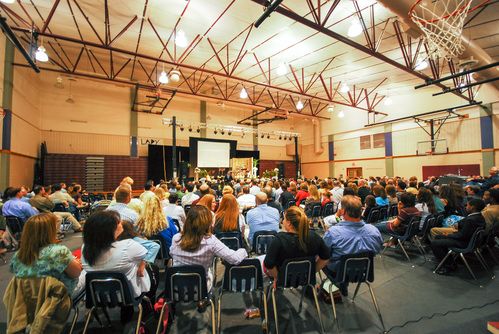 FCM church service in Bastrop year 2004.