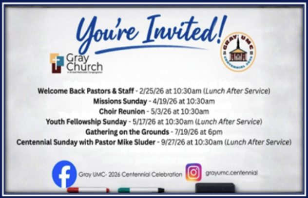 You're Invited - Centennial Celebration