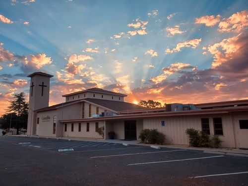 Photo of front of Cornerstone Community Church.