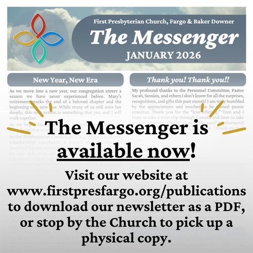 On Sunday, December 28, we will celebrate Pastor Mary&rsquo;s final Sunday with us.  We will also welcome two special guests, Rev. Paul Lang and Rev. Rick Raum. They will stay after worship for our usual social time in the Gathering Space.  If you would like to say hello, please plan to join us for worship on December 28.