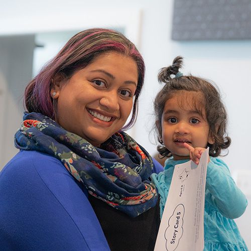 photo of a mother and her daughter