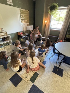 child doing school work