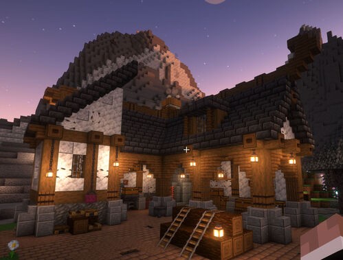 Minecraft build: barn