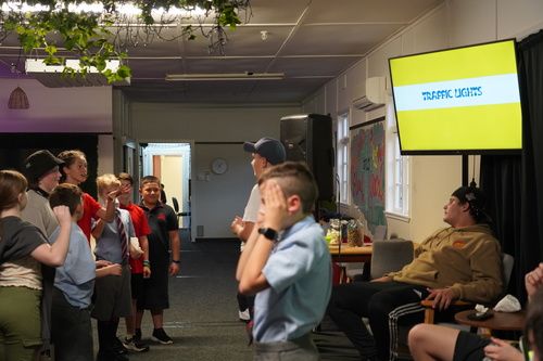 Youth Programs: Students in years 7-8 participating in group activities at church.