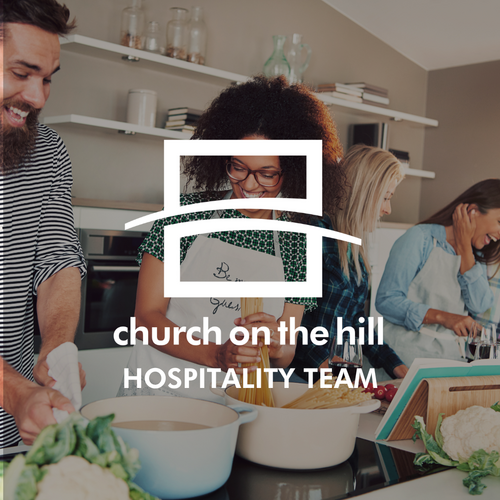 Photo of group preparing a meal at Church on the Hill
