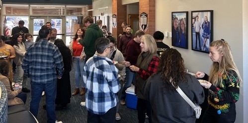 Fellowship after Sunday service