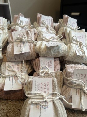 Gift of Socks for Mariah's Mission Outreach