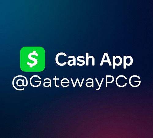 Cash App @GatewayPCG