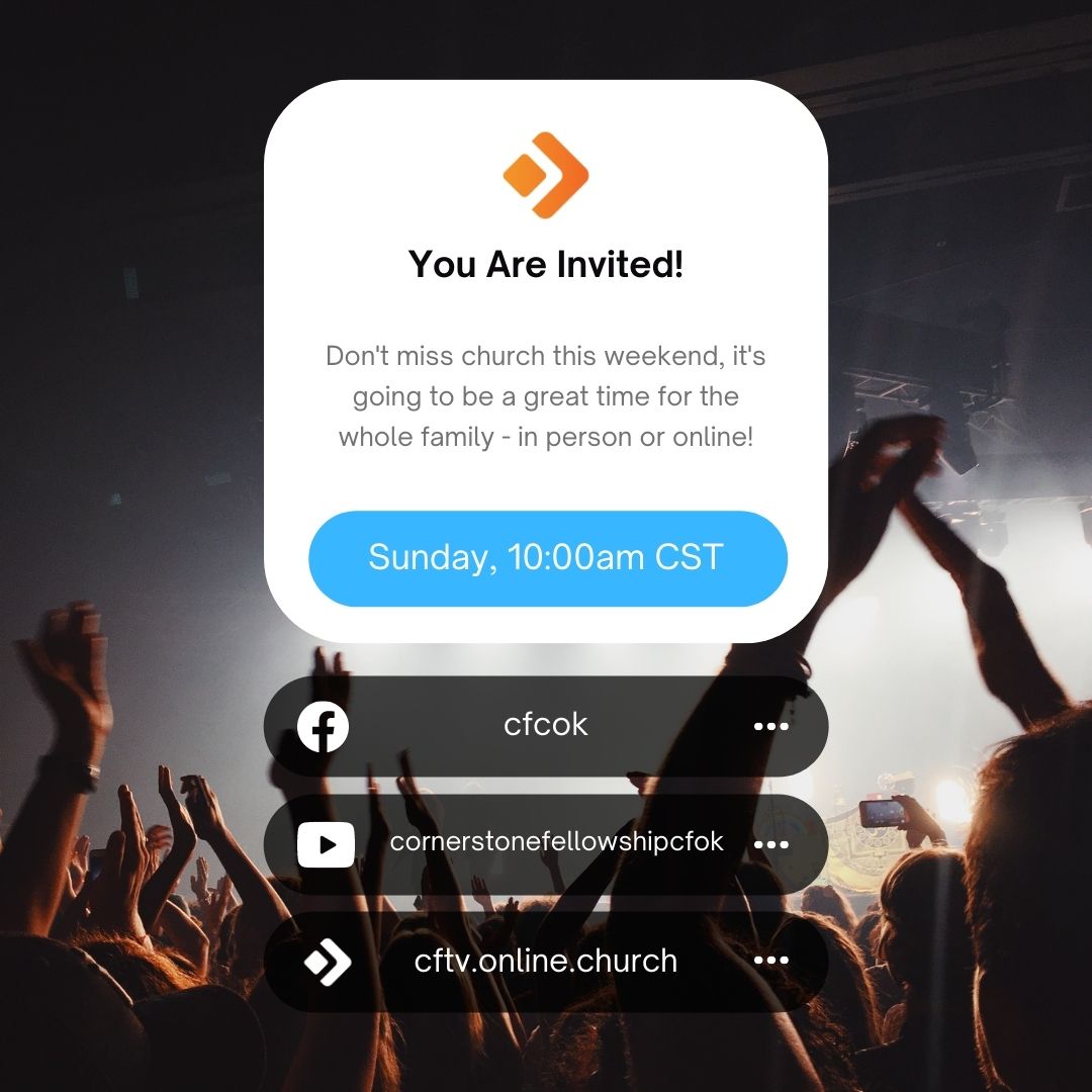 Cornerstone Fellowship Tahlequah, Oklahoma Digital Invites