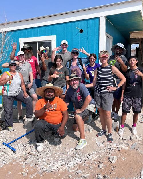St John's team in Juarez, Mexico, on a short-term missions trip