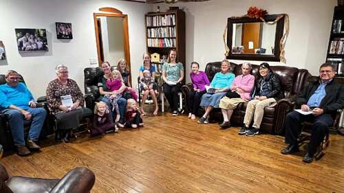 small group near 23rd and Rockwell, NW OKC