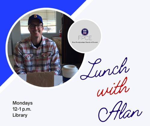 A graphic that says, ushers needed. As we move towards resuming in-person worship, we are in need of ushers. If you would like to volunteer, please contact Pastor Alan at 425-259-7130. At the bottom of the graphic, there is a stick figure of a person raising their hand.