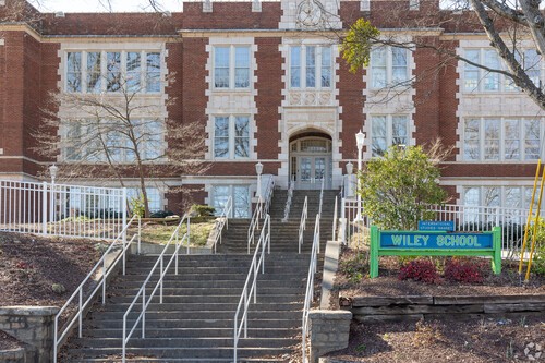 Our Sunday worship space, Wiley Elementary School in Downtown Raleigh!