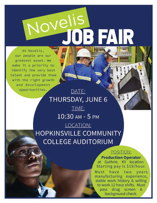 Novelis Job Fair Flyer