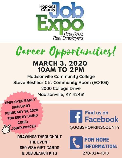 Hopkins County Job Expo Flyer