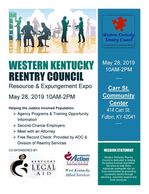 Reentry Council Resource & Expungement Expo Flyer