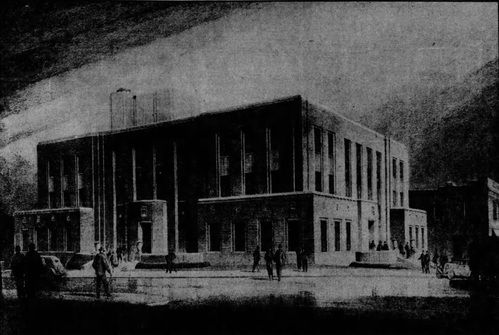 Architectural drawing of Spitznagel's design